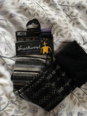 Smartwool Women's Socks - Black & Gray Patterned